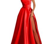 red wedding dress