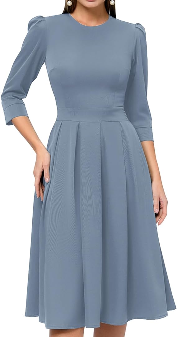 3/4 sleeve special occasion dresses