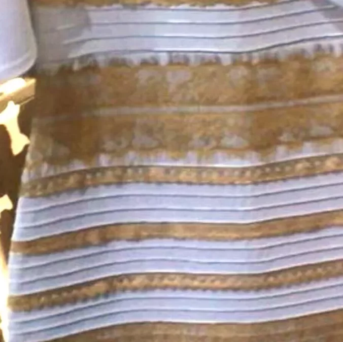 	
black and blue dress illusion