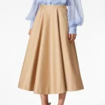 cotton midi skirt