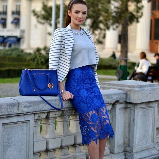 	
blue skirt