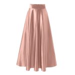 long satin skirt