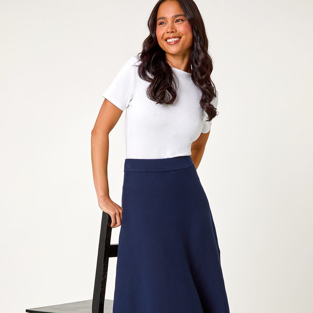 	
denim midi skirt petite