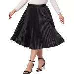 midi pleated skirt