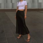 black maxi skirt outfit