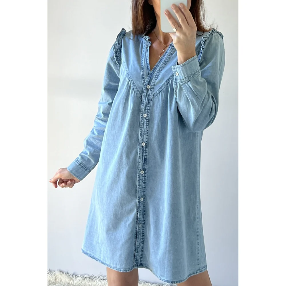 women's denim dress